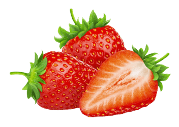 Morangos cortados